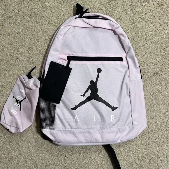 Jordan Accessories Nike Air Jordan Pink School Backpack With